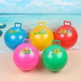 thumbnail image 4 of Handle Hopper Ball with Cartoon Pattern Bouncing Inflatable Toy for Kids, 4 of 8