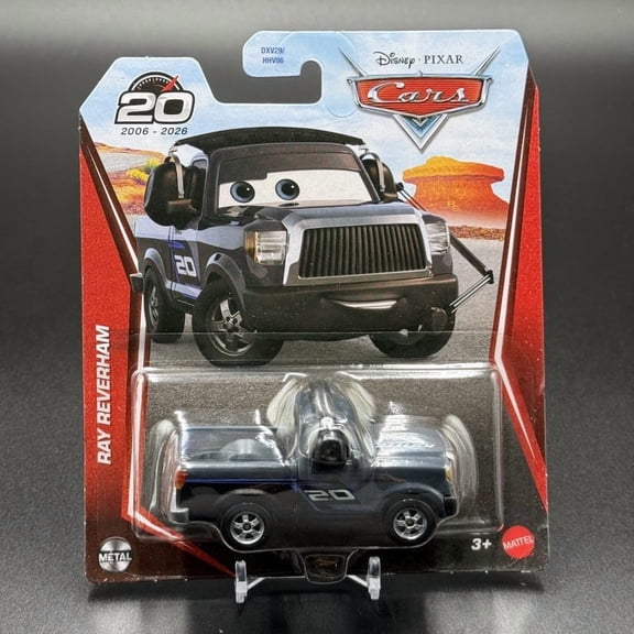 Disney Pixar Cars Ray Reverham 20th Anniversary 2026 Die-Cast 1:55 Scale Vehicle
