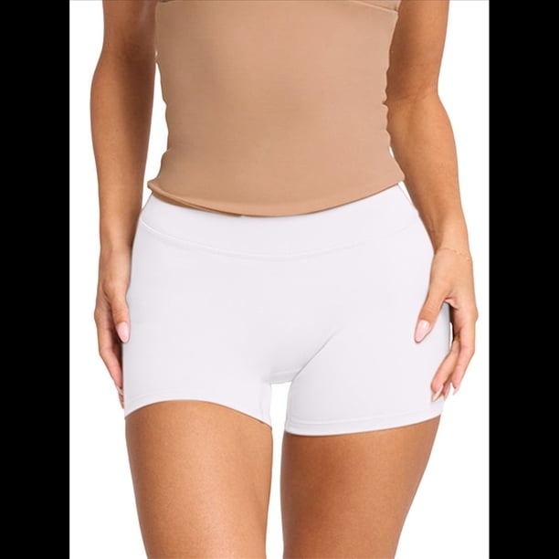 Pantalones Cortos Deportivos de Yoga de Alta Elasticidad para Mujer - Cintura Alta, Informales, Cómodos y Cómodos M