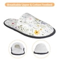 thumbnail image 3 of Fotbe Watercolor Floral A Pantuflas Peludas para Mujer con Estampado, Zapatillas de Peluche, Zapatos de Invierno para Casa, Uso Interior y Exterior-Large, 3 of 8