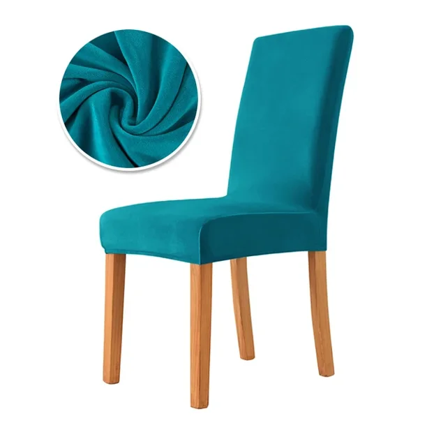 1/2PCS Velvet Chair Cover Super Soft Elastic Dining Chair Slipcover Seat Cases For Kitchen Dining Room Wedding Banquet Home