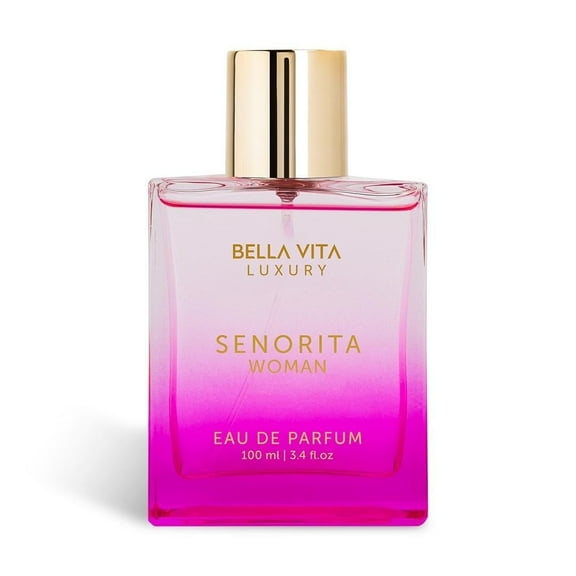 Bella Vita Luxury Senorita Eau De Parfum Perfume for Women with Yuzu, Lotus, Magnolia & Musk, 100 ml, Fresh & Fruity Long Lasting EDP Frgarance Scent