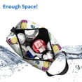 thumbnail image 4 of Uemuo Orange Green Avocado Pattern Portable Toiletry Bags with Handle, Waterproof travel Make up Bags for Women, Large Capacity Travel Cosmetic Bags, 4 of 9