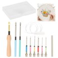 thumbnail image 1 of Kit de Aguja Perforadora de Bordado, 12 Piezas Aguja Mágica Ajustable Portátiles de Punzón para Bordar Bolígrafo - Polivalente Bolígrafo Mágico Bordado, Para Coser Artesanías de Fieltro Decoración, 1 of 4
