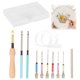 thumbnail image 1 of Kit de Aguja Perforadora de Bordado, 12 Piezas Aguja Mágica Ajustable Portátiles de Punzón para Bordar Bolígrafo - Polivalente Bolígrafo Mágico Bordado, Para Coser Artesanías de Fieltro Decoración, 1 of 4