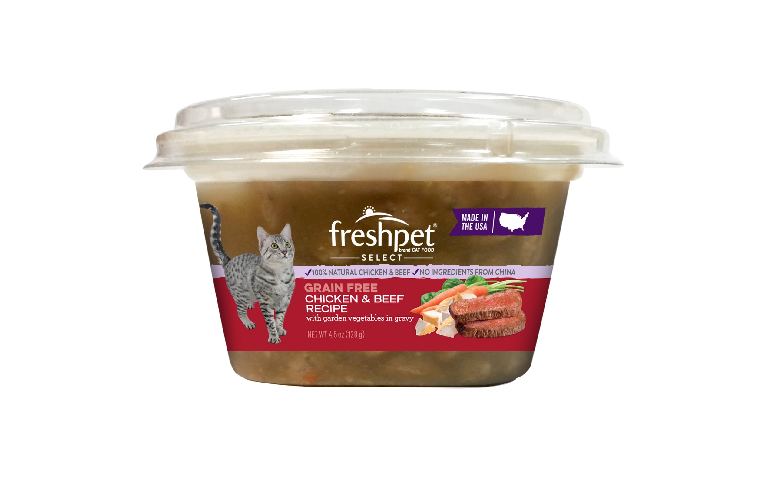 Freshpet Healthy & Natural Cat Food, Fresh Chicken & Beef Cup, 4.5oz