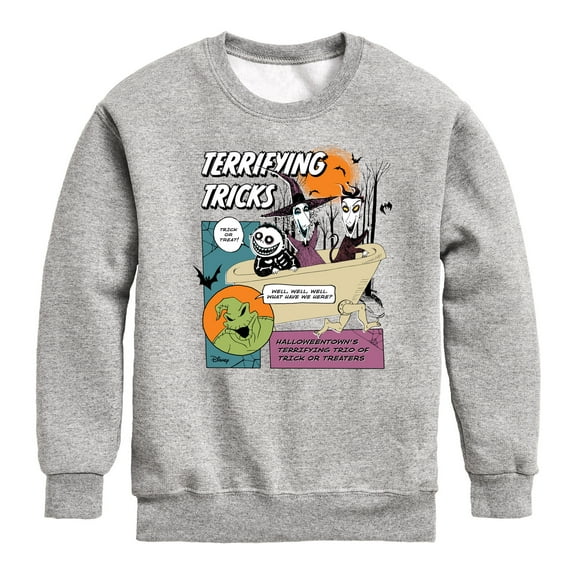 Disney - The Nightmare Before Christmas - Terrifying Tricks - Toddler & Youth Crewneck Fleece Sweatshirt