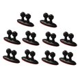 thumbnail image 2 of Practical Black Plastic Cable Clips for Home Use Multipurpose Wire Organizer 16pcs, 2 of 3