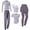 Purple-1, variant on 5 Piece Women's Yoga Athletic Clothing Set, Long Sleeve Workout Wear for Ladies, Breathable Moisture-Wicking, Includes Jacket, Top, Trousers, Skirt, Black, XXL Size