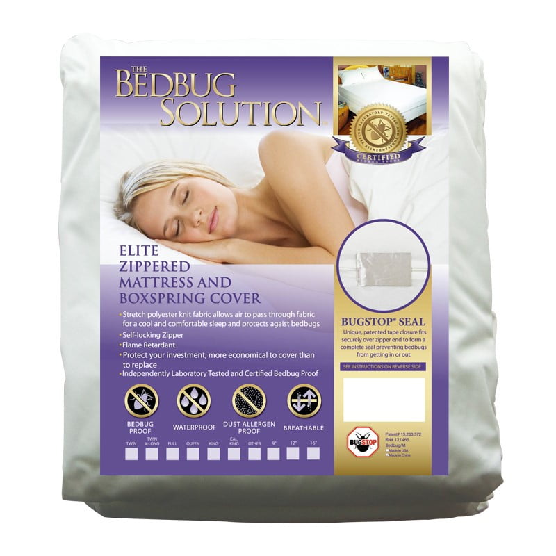 BedBug Solution Elite Zippered Mattress/Boxspring Cover (9 In. deep