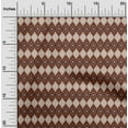 thumbnail image 1 of oneOone Polyester Lycra Fabric Argyle Style Ikat Printed Craft Fabric BTY 56 Inch Wide, 1 of 4
