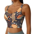 thumbnail image 2 of Sports Bras For Women Workout Tank Tops, Turtles And Sea Plants Running Vest With Removable Cups, 2 of 2