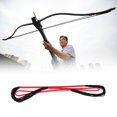 thumbnail image 3 of 26.5 inch compound straight bow training strings for archery (1 pcs, black and red), 3 of 5