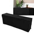 thumbnail image 3 of Rectangular Tablecloth, Washable Table Cover, Outdoor Wrinkle  Universal Black Stretch Reusable Tablecloth For Wedding Party Banquet Exhibition, 3 of 8