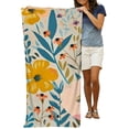 thumbnail image 7 of Creowell Flowers Bee Annabel Kidston Large Oversized Beach Towel 30x60in, 7 of 7
