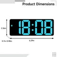 thumbnail image 4 of LED Alarm Clocks, Modern Minimalist Style, Battery and Plug-in, Large Display, Mirror Reflective Design, Versatile Digital Screen, Ideal for Homes and Offices, 4 of 5