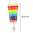 thumbnail image 5 of Chicken Toy Chicken Xylophone Toy Wooden Suspensible Hen Musical Toy with 8 Keys Coop Pecking Toy Hanging Feeder Toy for Chicken Bird Parrot Macaw Hens, 5 of 7