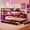 Black+Red, variant on CZBZ Twin Size Gaming Daybed with Integrated Desk and LED Light, Wooden Bed Frame with 3 Storage Drawers and Built-in Charging Station, Multi-Functional Headboard Bookcase, Noise Free, Easy Assembly