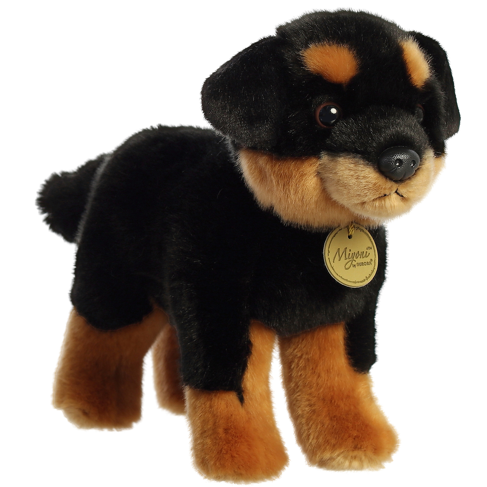 TheMogan 10" Cute Rottweiler Guard Puppy Dog Soft Plush Stuffed Animal