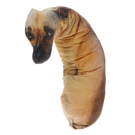 LEDMOMO Creative Simulation Dog Pillow Light Brown Home Decor 1Pcs