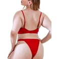 thumbnail image 3 of Enwejyy Womens Valentine's Day Wire Free Bra Set Sexy Lace Lingerie Sets Plus Size Underwear, 3 of 3