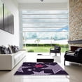thumbnail image 7 of Ahgly Company Machine Washable Indoor Rectangle Transitional Deep Purple Area Rugs, 2' x 3', 7 of 7
