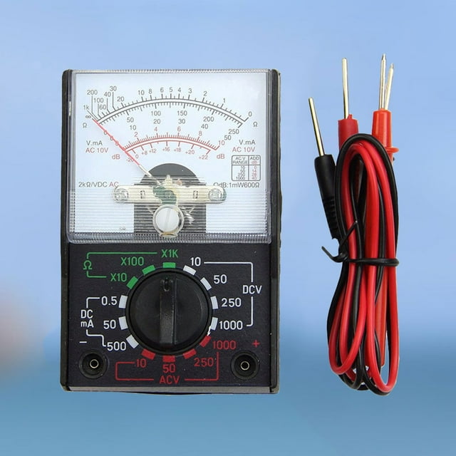 FUTUREORYY Black LCD AutoRanging Multimeter for Measuring Voltage and Current, Durable Multi Tester Tool