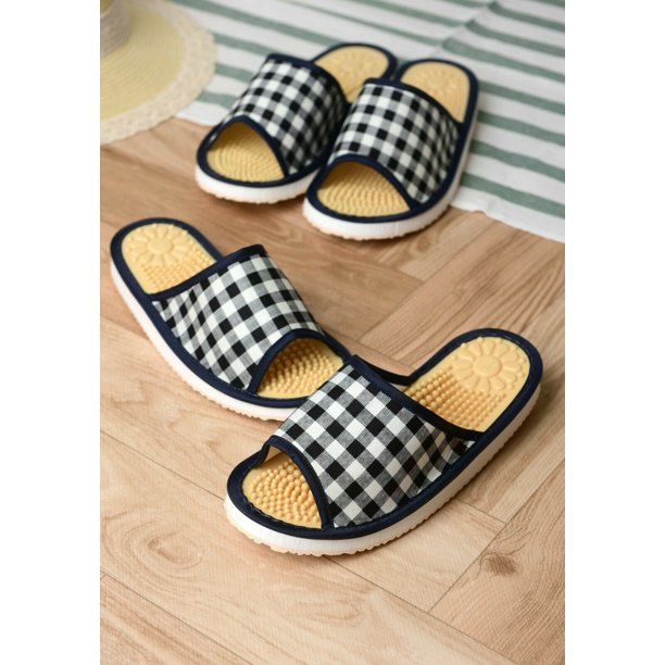 Jne Jne Indoor Open Toe Non Slip Acupressure Reflexology Massage Slippers Walmart Com Walmart Com