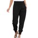 thumbnail image 1 of Gibobby pantalones de cargo mujer Cintura de tela Pantalones elásticos Pantalones elegantes Leggings Pantalones con bolsillos Pantalones casuales de jogging para mujer (Negro, S), 1 of 5