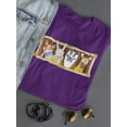 thumbnail image 3 of Well Dressed Animals Portrait T-Shirt Women -Victoria Borges Designs, Female x-Large, 3 of 4