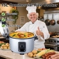 thumbnail image 2 of Arrocera comercial YOLLNIA 15L (84 tazas) 1750W, 2 of 8
