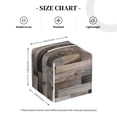 thumbnail image 4 of Yiaed Wooden Texture Print Tissue Box Cover, PU Leather Decorative Organizer for Tabletop, Bathroom, Car, Office Creative Decorative, 4 of 7
