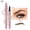 BROWN, variant on QIC Waterproof Micro-Fork Eyebrow Pencil, Long-Lasting Brow Pen for Natural Hair-Like Strokes, Smudge-Proof Makeup Tool for Daily Use & Soft Glam
