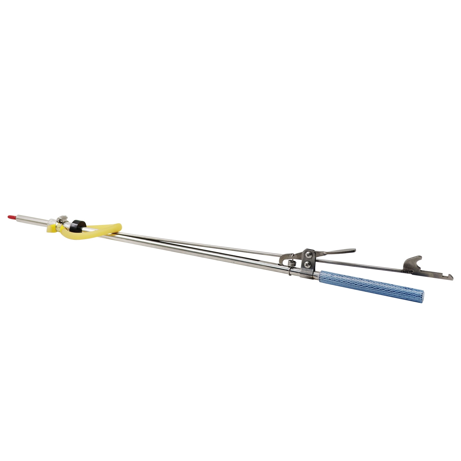 Piaoyu Telescopic Stainless Steel Fishing Fork with Spear Hook, Heavy Duty Frog Flounder Gig for Ice Fishing Saltwater Sea