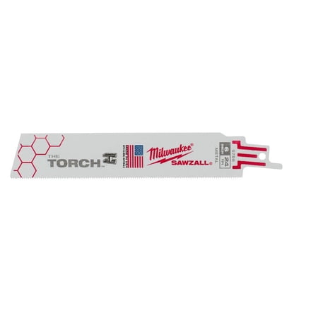 UPC: 0045242295616 | Milwaukee-48-00-5786 6In 24TPI The Torch Sawzall Blades (5pk)