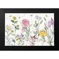 thumbnail image 2 of Tavoletti, Anne 18x13 Black Modern Framed Museum Art Print Titled - Honeybee Blossoms I, 2 of 5