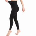 thumbnail image 1 of wonima44 KEKING Medical Compression Pantyhose for Women & Men, Comfort 15-20 mmHg Graduated Compression Support Stockings, Footless Compression Tights for Varicose Veins, Edema, Flight, Black XL, 1 of 1