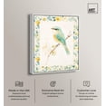 thumbnail image 2 of Gentle Bird and Flowers Canvas Print Botanical Art by Art Remedy, White Frame, 24 x 30, 2 of 6