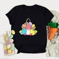 thumbnail image 4 of Birdeem Blouse Mode Femme Imprimé Gobelin de Pâques Col Rond Manches Courtes Ample, 4 of 6
