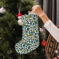 thumbnail image 5 of Lsque Green Leopard Pattern 18 Inch Christmas Stockings, Festive Holiday Stocking for Christmas Decorations Holiday Decor, 5 of 7