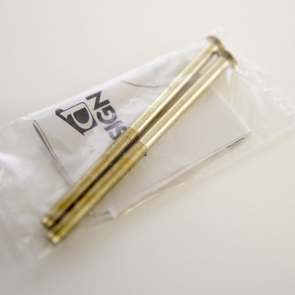 Design House 792978 Thick Door Extension Kit for Single Cylinder Deadbolt, Polished Brass
