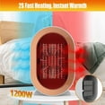 thumbnail image 6 of Space Heater, Portable Heaters for Indoor Use for Office, Energy Efficient Mini Desk Heater, 6 of 6