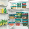 thumbnail image 6 of Rubbermaid Flex and Seal Set of 21 Variety Food Storage Containers, Teal Lids, 6 of 7