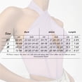 thumbnail image 3 of ZIXKCGDSE Halter Tops for Women Fashion Hollow Crop Top Summer Going Out Party Clubbing Size S, 3 of 4