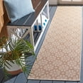thumbnail image 2 of SAFAVIEH Martha Stewart Hampton Diamond Indoor/Outdoor Runner Rug, Natural/Beige, 2' x 9', 2 of 6