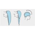 thumbnail image 5 of Toalla de microfibra para secar el cabello para mujer, gorro absorbente de secado rápido, talla única., 5 of 5