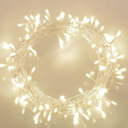 36ft 100 Led Battery Operated String, Outdoor Led Lights With Timer