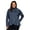 Blue, variant on RBX Active Women's Plus Size Zip Mock Neck Fleece Pullover Sweatshirt With Pockets