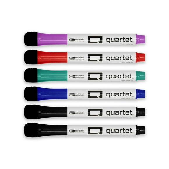 Quartet Fine Point 6pk Assorted Dry Erase Markers, Dry Erase Marker