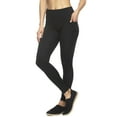 thumbnail image 3 of Felina | Athletic Pocket Leggings | 2-Pack | Lounge (Blush Crush Black, Large), 3 of 4